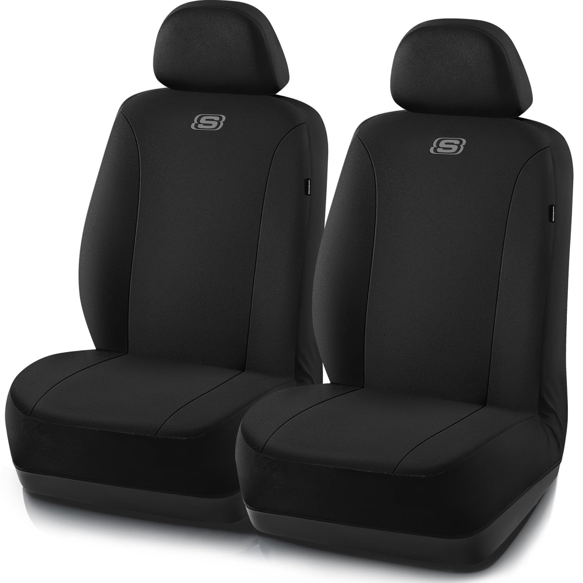 Skechers front seat cover full view showing sleek protection and comfort