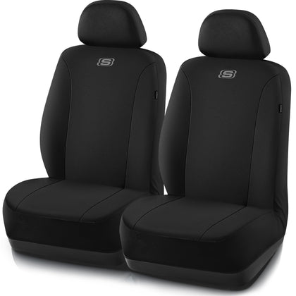 Skechers front seat cover full view showing sleek protection and comfort