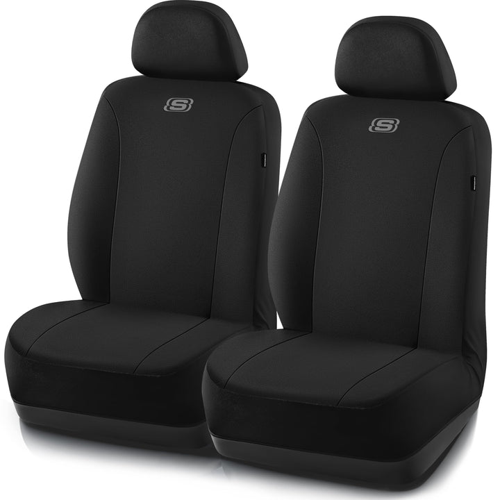 Skechers front seat cover full view showing sleek protection and comfort