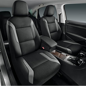 Skechers full front seat cover installed, shows protective fit and comfort