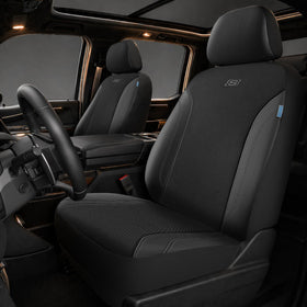 Skechers front seat cover full view showing protection and style