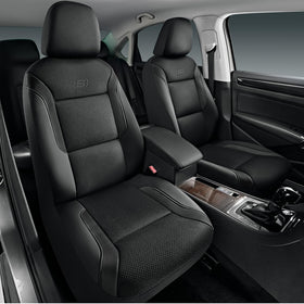 Skechers front seat full view showing fit and protection benefit