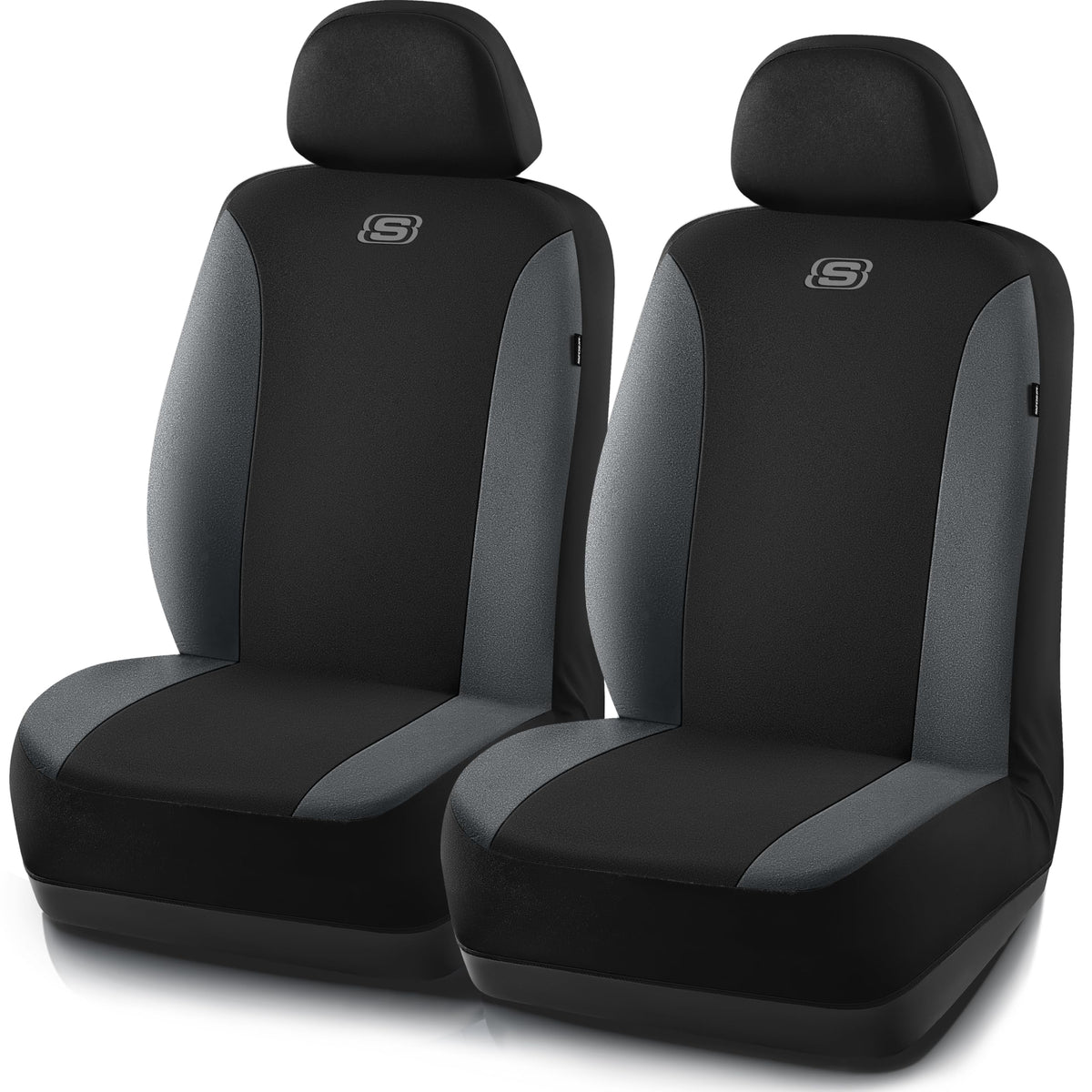 Skechers full front seat cover installed showing protection and clean look