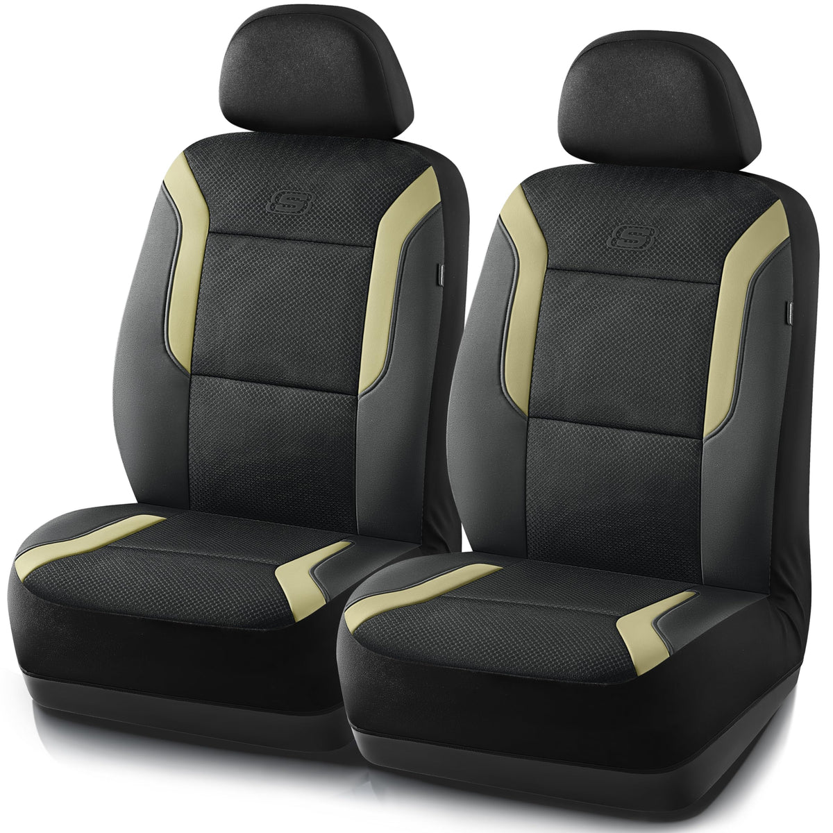 Skechers full front seat cover installed showing fit and protection