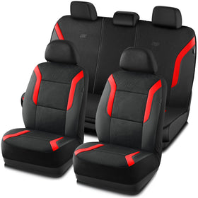 Skechers front seat full view shows cushioned comfort and protective coverage