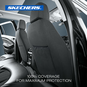 Skechers headrest and straps attachment showing secure fastenings