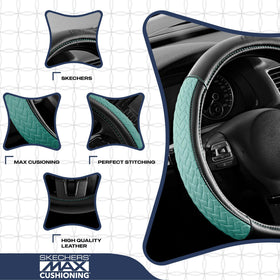 Skechers inner anti-slip lining detail showing secure non-slip fit benefit