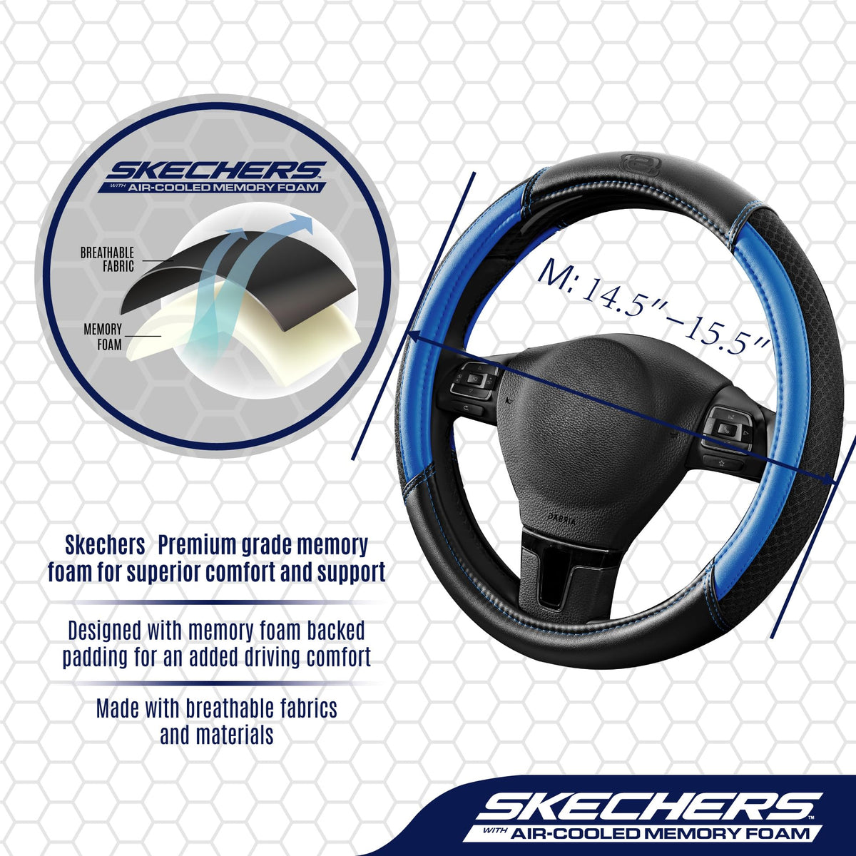 Skechers inner view showing anti-slip rubber points for secure fit