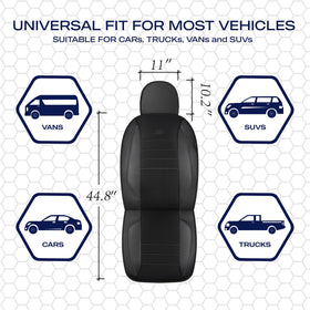 Skechers seat cover installed in vehicle interior for lifestyle comfort