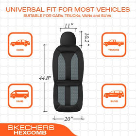 Skechers installed in compact car demonstrating easy application