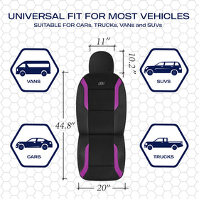 Skechers seat cover installed in SUV interior enhancing style