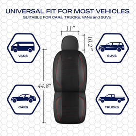 Skechers seat cover installed in SUV lifestyle scene, enhances interior appearance
