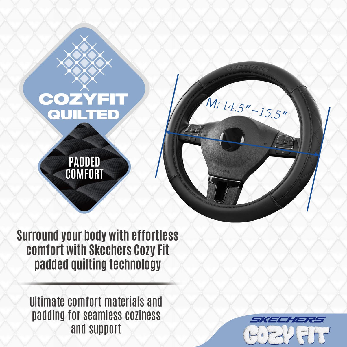 Skechers cover fitted in SUV showing sleek dashboard integration