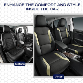 Skechers leather-look trim detail for a premium aesthetic