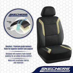 Skechers memory foam cross-section showing contouring comfort