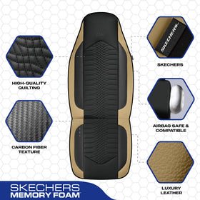 Skechers memory foam layer cross-section illustrating supportive cushioning