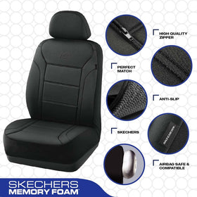 Skechers memory foam cross-section illustrating contouring support and pressure relief