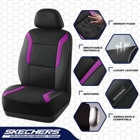 Skechers air-cool mesh top view showing breathable airflow benefit
