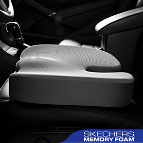Skechers non-slip rubber bottom keeping cushion stable on chairs and car seats
