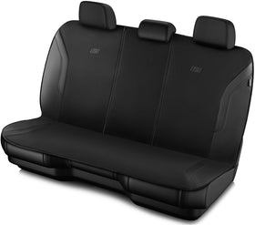 Skechers rear seat cover front view showing full coverage and refined look