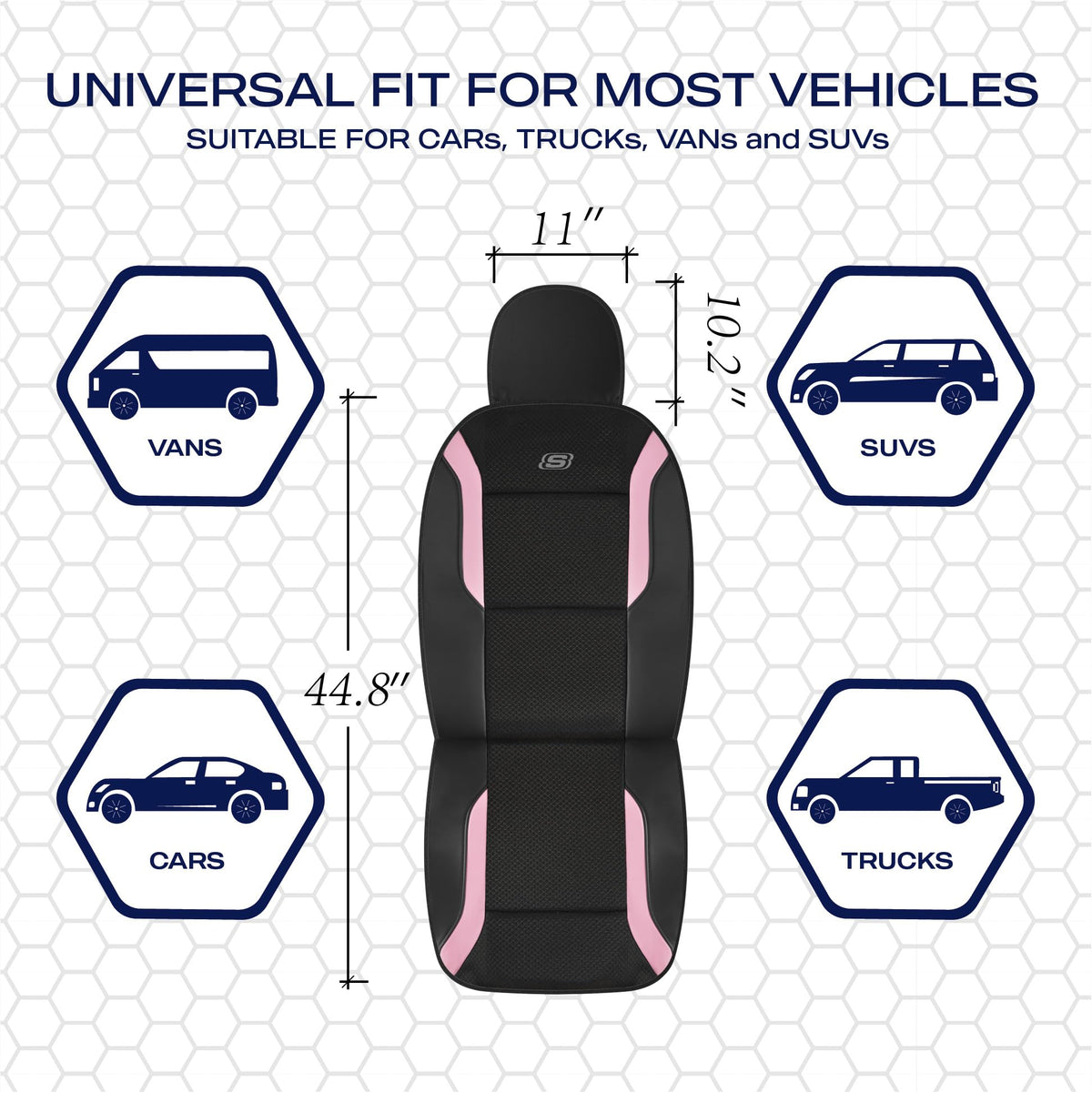 Skechers seat cover installed in SUV lifestyle scene enhancing cabin