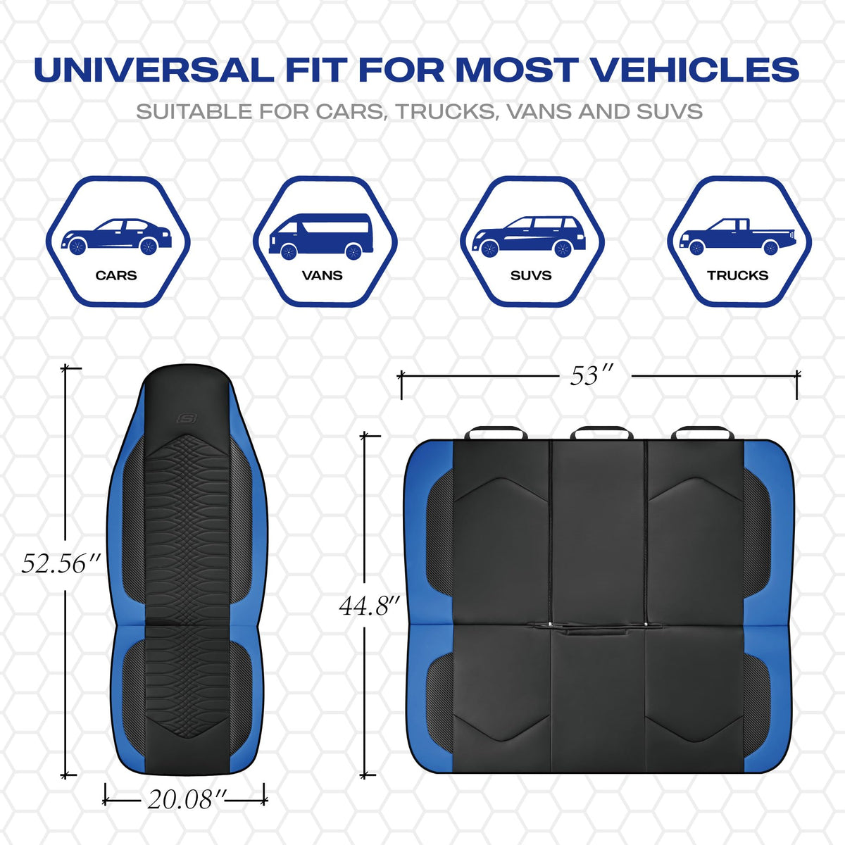 Skechers seat cover installed in car showing stylish interior upgrade