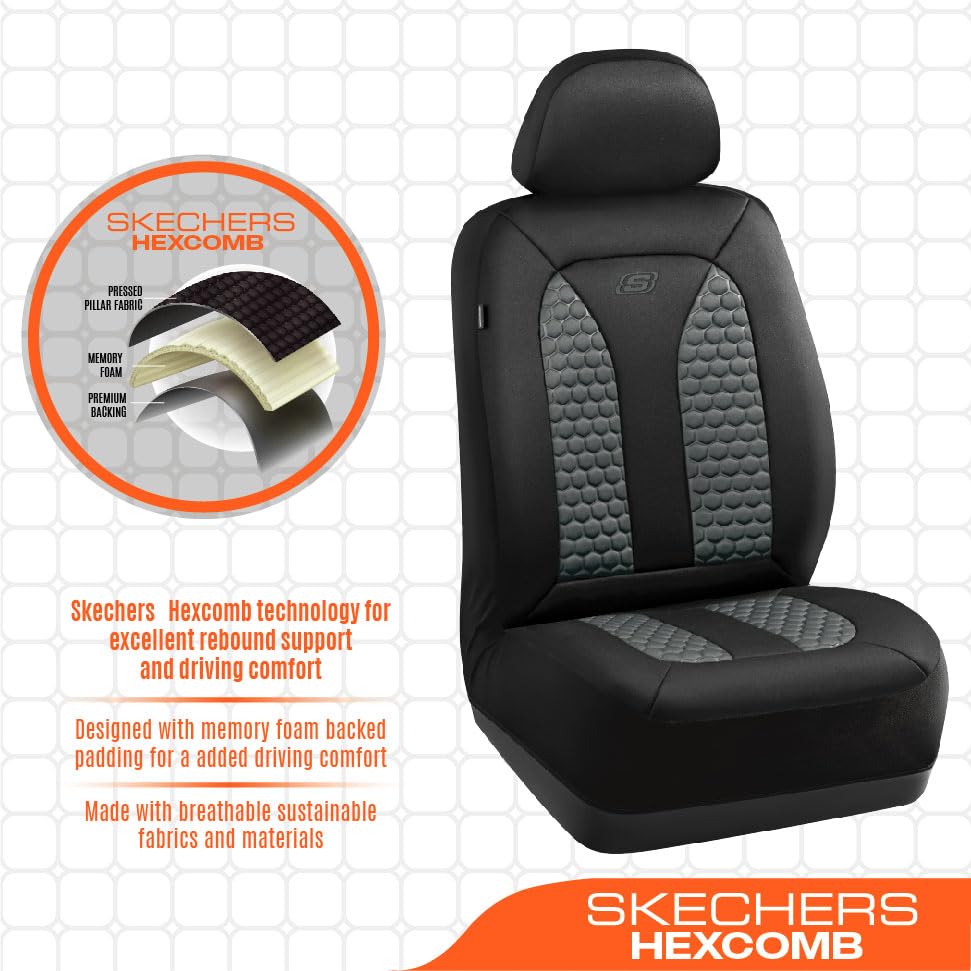 Skechers side view showing airbag-compatible seam safety