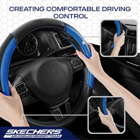 Skechers comparing cover on a ruler to show 14.5–15 inch fit accuracy