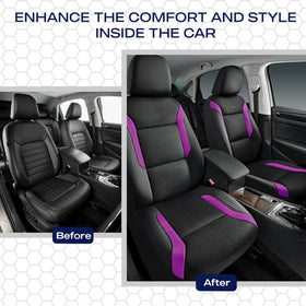 Skechers seat cover beside ruler showing fit and size clarity