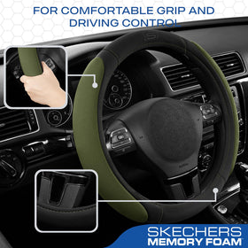 Skechers cover installed in vehicle interior showing comfort and stylish protection