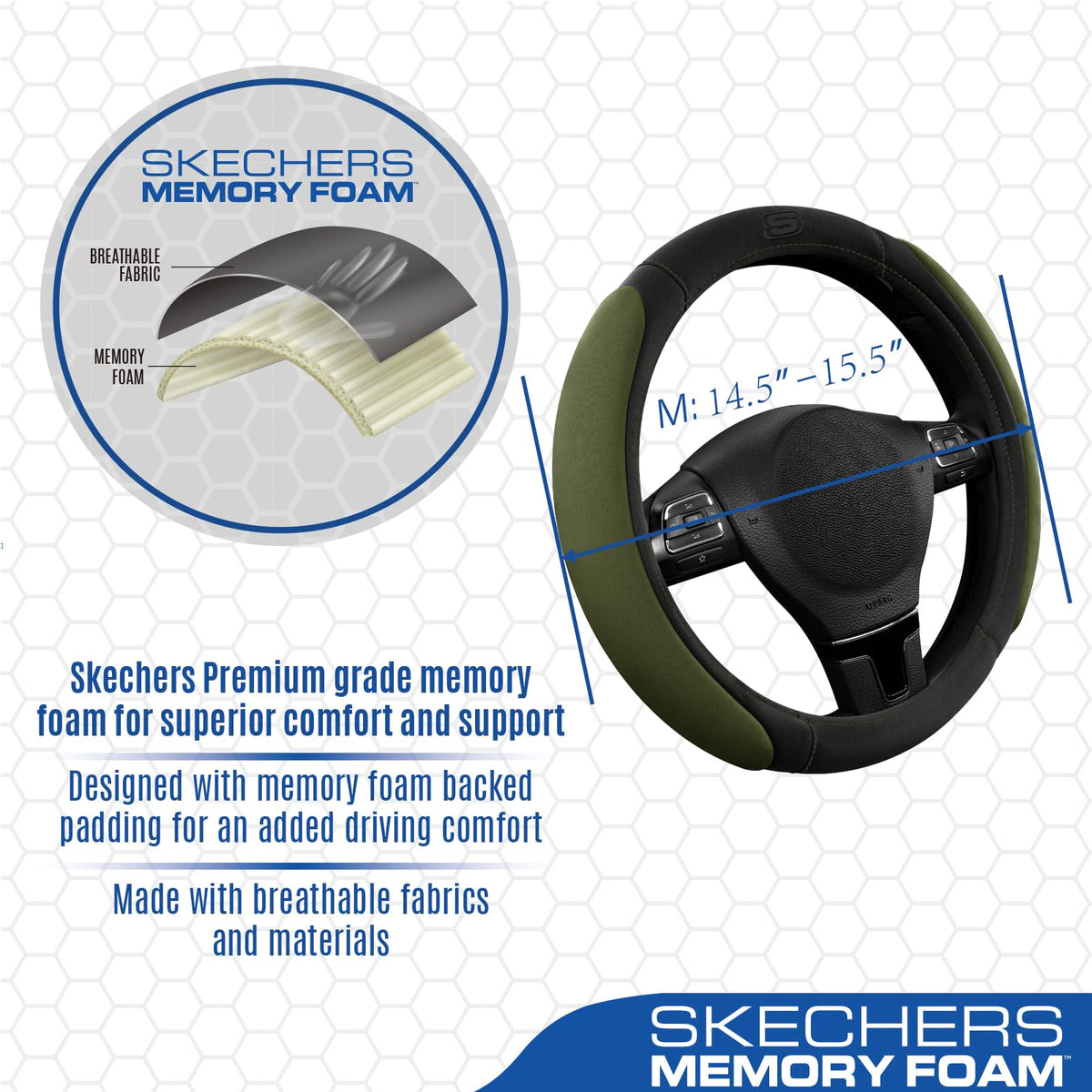 Skechers inner TPR grip detail highlighting anti-slip safety and wheel stability