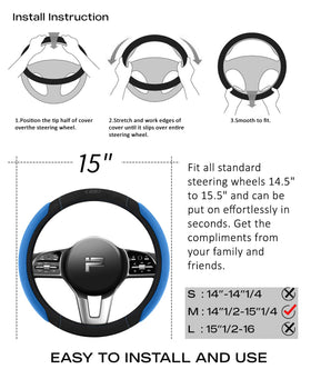 Skechers lifestyle shot of driver holding wheel with cover for reduced fatigue and better control