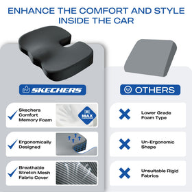 Skechers zippered washable cover detail offering easy cleaning and freshness benefit
