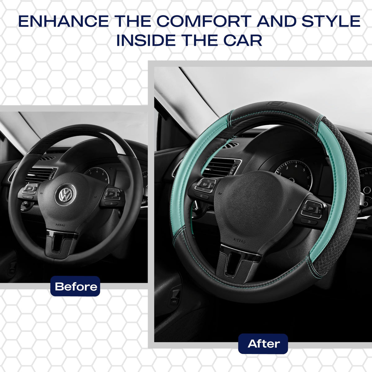 Skechers in-use driving scene highlighting improved hand grip and comfortable control
