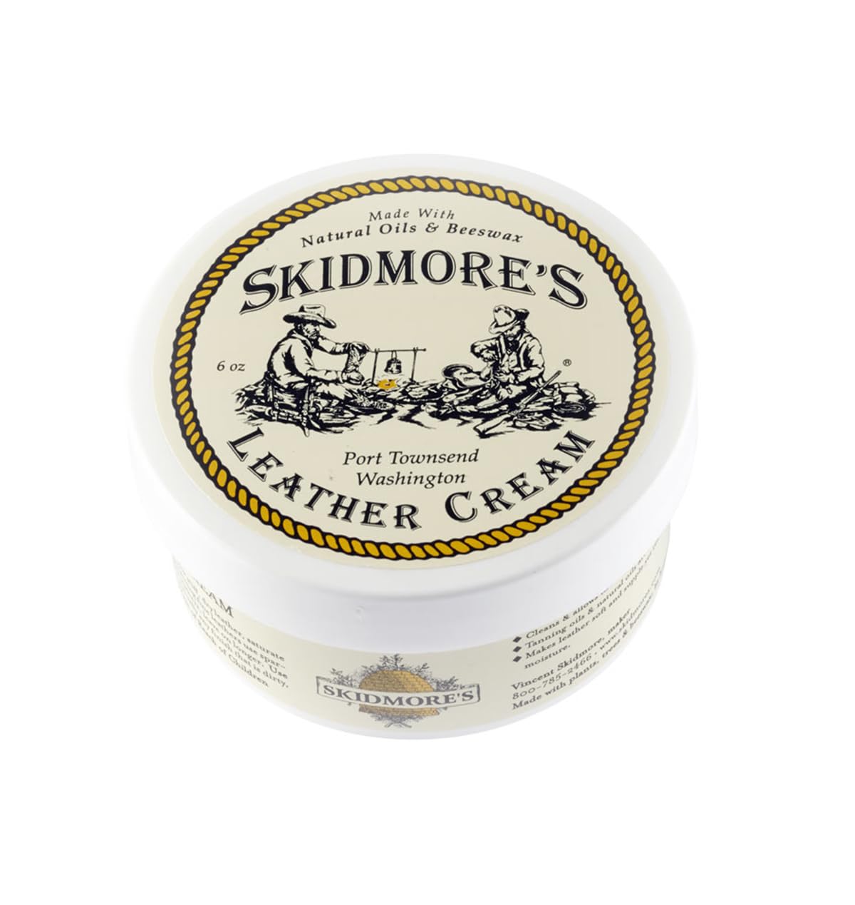 Skidmore's cream texture close-up revealing smooth absorbent finish benefit