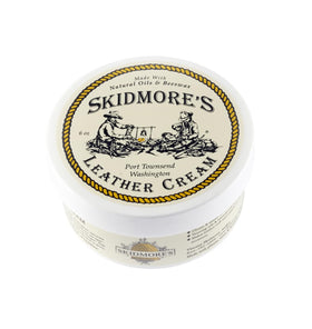 Skidmore's cream texture close-up revealing smooth absorbent finish benefit