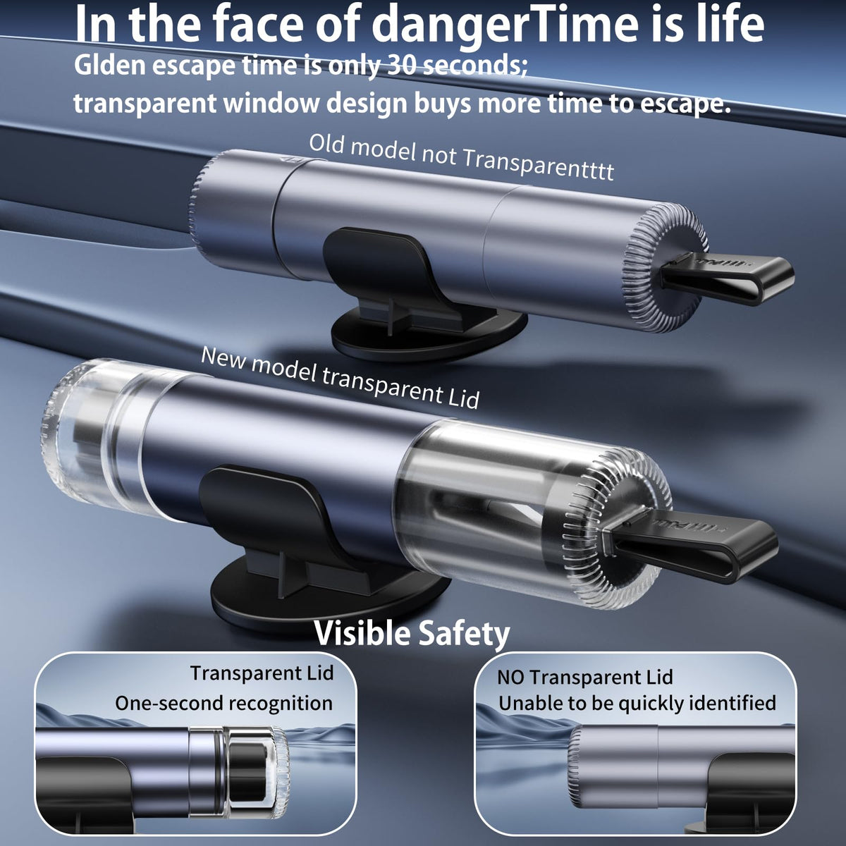 SKINNYON blade closeup highlighting concealed U-shaped cutter for safe cuts