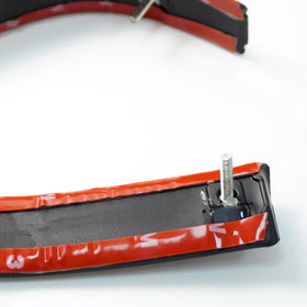 SKKYORO driver side molding mounted showing exact fit and water diversion benefit