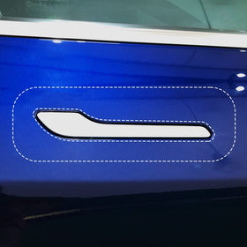 skoko packaging showing complete 4-piece Tesla handle protection kit benefits durability
