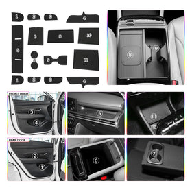 SKTU cup holder liner fitted in Tucson cup holder to prevent spills