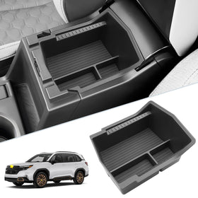 SKTU center console front view showing neat organized compartments and quick access