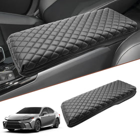 SKTU front view of armrest cover showing exact Camry fit and protection