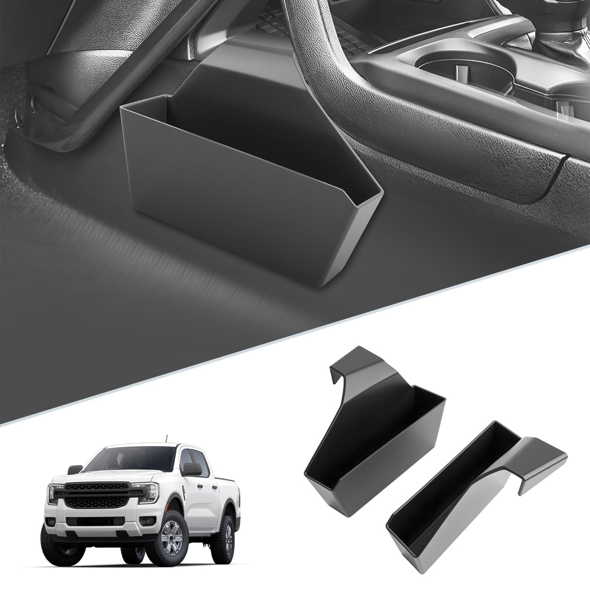 SKTU front view organizer showing neat compartment layout and easy access