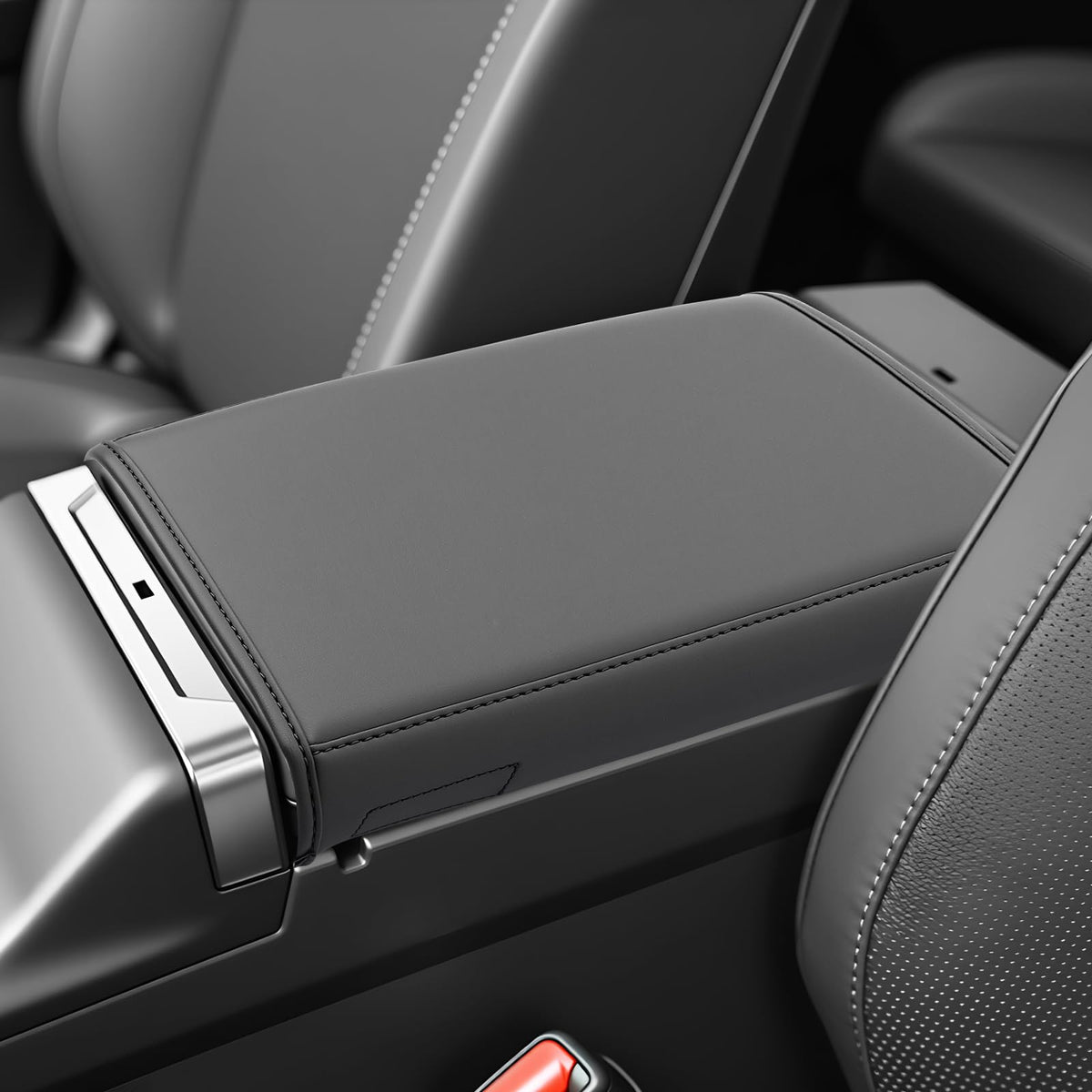 SKTU front view of armrest cover showing precise fit and clean styling