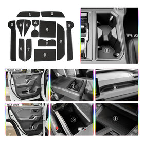 SKTU close-up of cup holder liner showing anti-slip grip and spill control