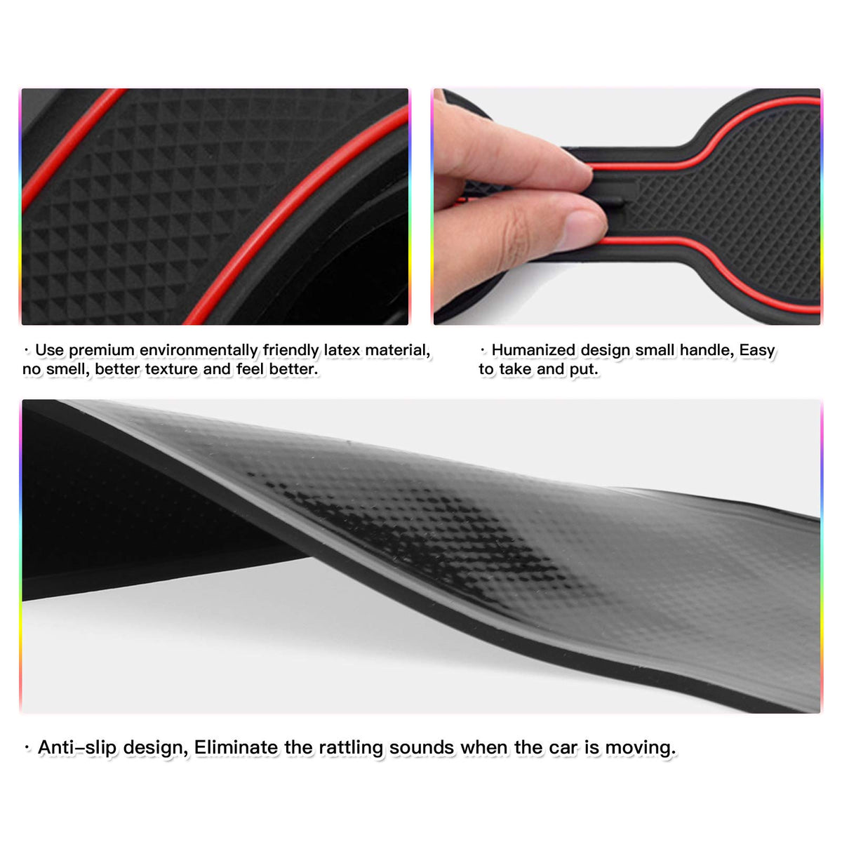 SKTU close-up rubber texture shows durable non-slip surface for security