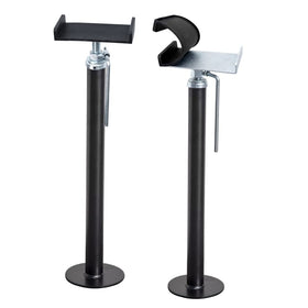 SKYFISH LEADBRAND front view of both jacks showing compact pair and benefit of sturdy support