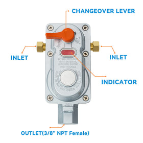 Skyflame solid brass fitting detail highlighting corrosion-resistant connection