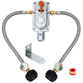 Skyflame front regulator assembly showing compact changeover design and reliability