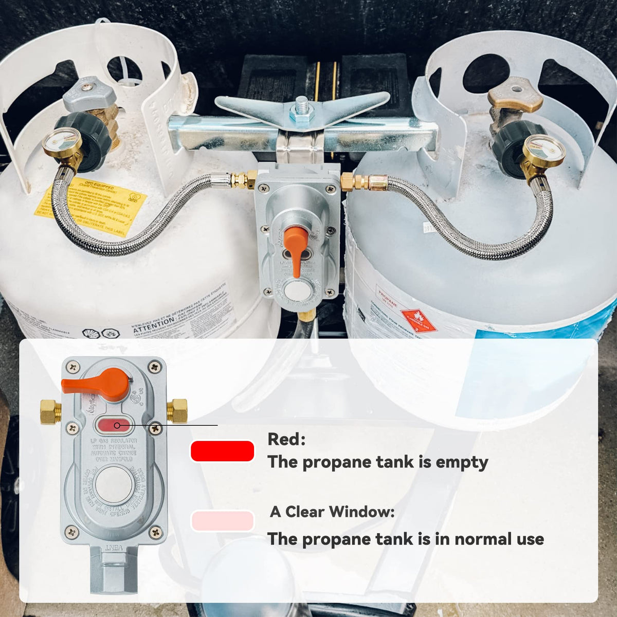 Skyflame installation leak test with soap solution ensuring safe propane connections